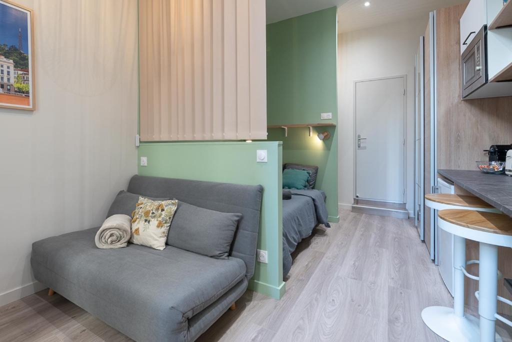 Appartement Studio Part Dieu - Cozy - Wifi Fibre à Lyon Extérieur photo